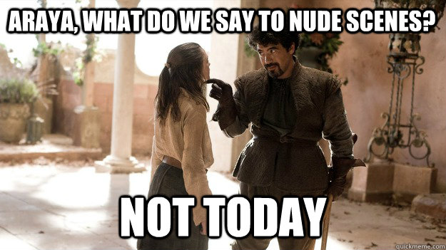 araya what do we say to nude scenes not today - Not today Gym