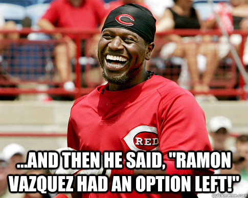 and then he said ramon vazquez had an option left - phillips