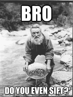 bro do you even sift - DO YOU EVEN SIFT