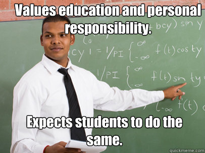 values education and personal responsibility expects studen - Good Guy Teacher