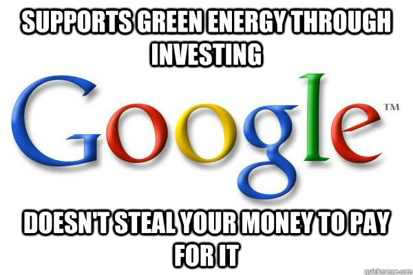 supports green energy through investing doesnt steal your m - Good Guy Google