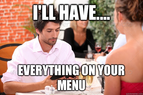 Ill have Just water and bread please -