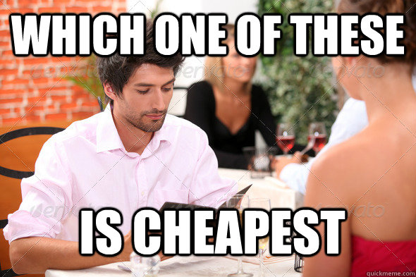 which one of these is cheapest -