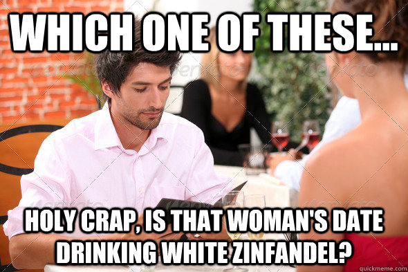 which one of these holy crap is that womans date drinki -
