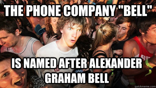 the phone company bell is named after alexander graham bel - Sudden Clarity Clarence