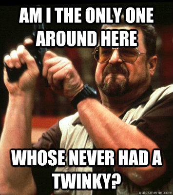 am i the only one around here whose never had a twinky - Angry walter