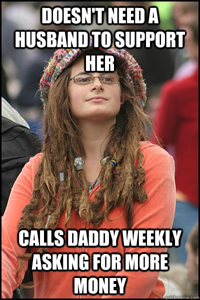 doesnt need a husband to support her calls daddy weekly ask - College Liberal