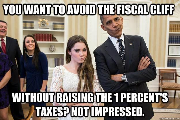 you want to avoid the fiscal cliff without raising the 1 per -