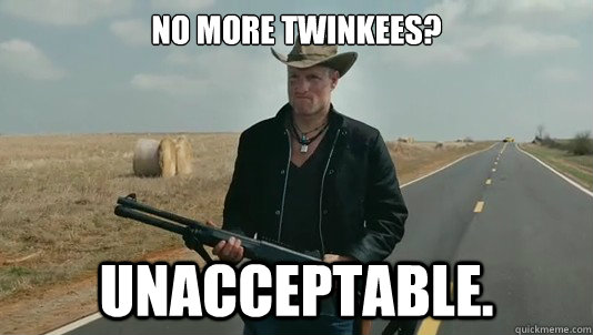 no more twinkees unacceptable - Tennessee