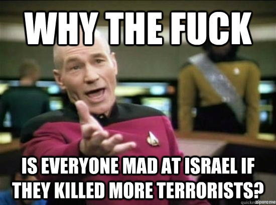 why the fuck is everyone mad at israel if they killed more t - Annoyed Picard HD