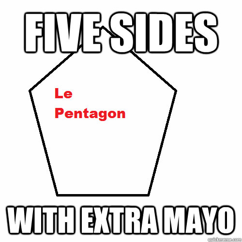 five sides with extra mayo - Pent