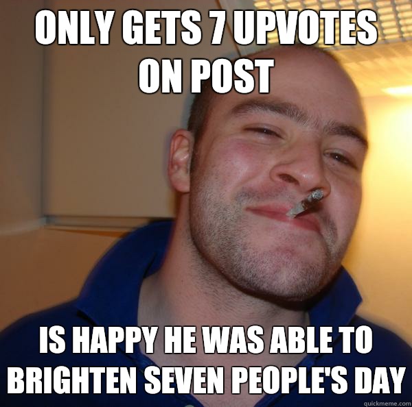 ONLY GETS 7 UPVOTES ON POST Keeps calling them by name to he - Good Guy Greg