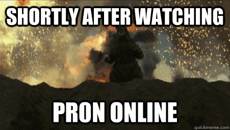 shortly after watching pr0n online - godzilla volcano