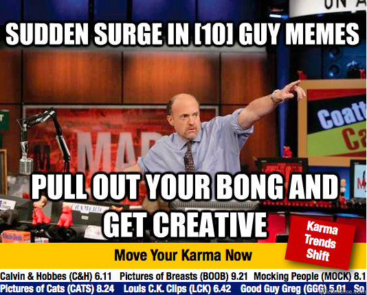 sudden surge in 10 guy memes pull out your bong and get cr - Mad Karma with Jim Cramer