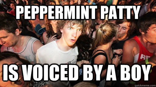 peppermint patty is voiced by a boy - Sudden Clarity Clarence