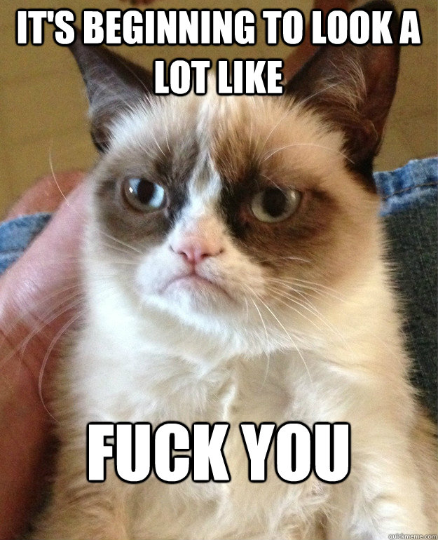 its beginning to look a lot like fuck you - Grumpy Cat