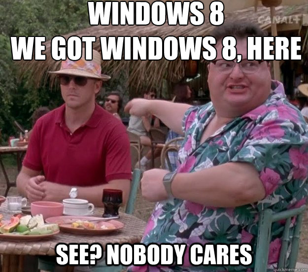 windows 8 we got windows 8 here see nobody cares - we got dodgson here