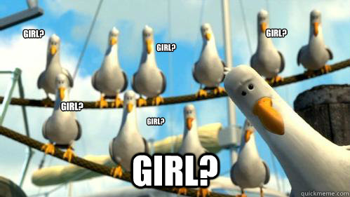 girl girl girl girl girl girl - Finding Nemo Seagulls