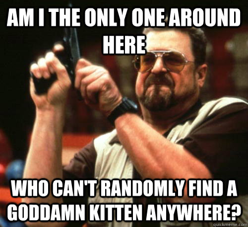 am i the only one around here who cant randomly find a godd - Am I The Only One Around Here