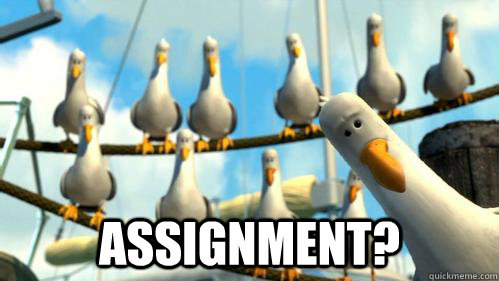 assignment - Finding Nemo Seagulls