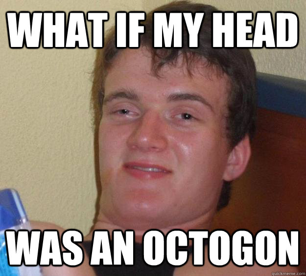 what if my head was an octogon - 10 Guy
