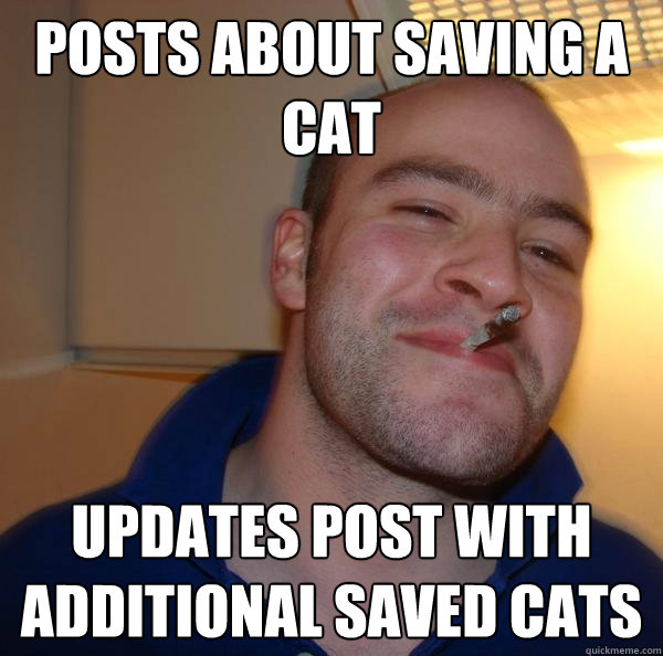 posts about saving a cat updates post with additional saved - Good Guy Greg