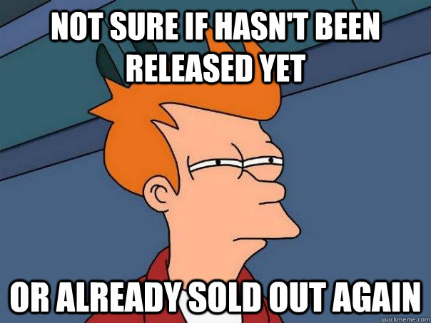 not sure if hasnt been released yet or already sold out aga - Futurama Fry