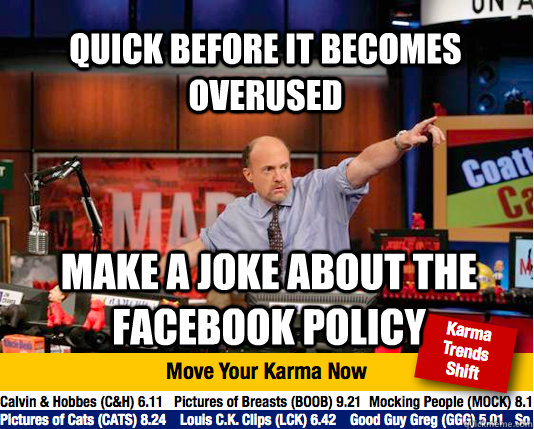 quick before it becomes overused make a joke about the faceb - Mad Karma with Jim Cramer