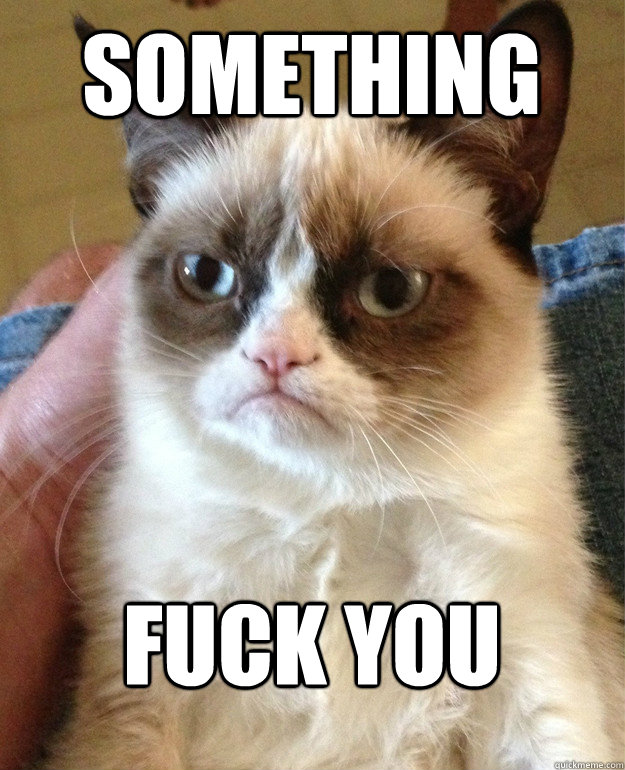 something fuck you - Grumpy Cat