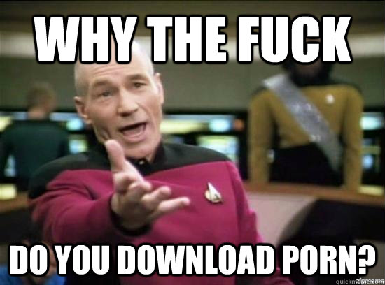 why the fuck do you download porn - why the fuck picard