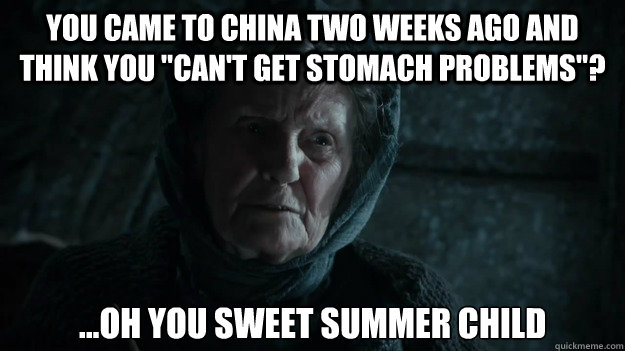 you came to china two weeks ago and think you cant get sto - Batshit Old Nan