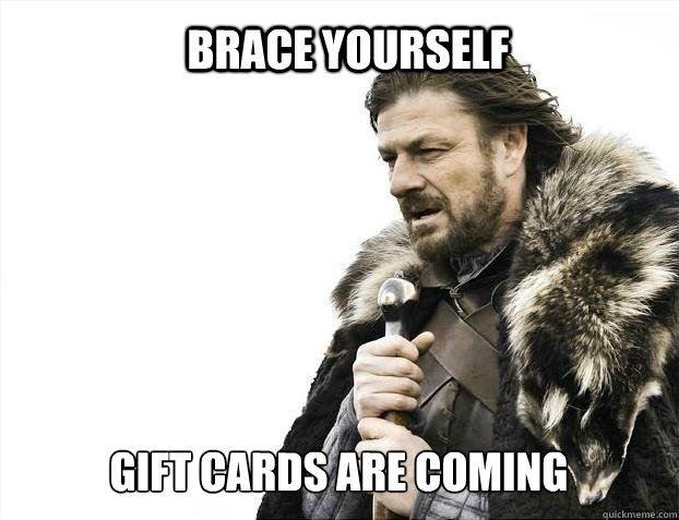 brace yourself gift cards are coming - BRACE YOURSELF SOLO QUEUE