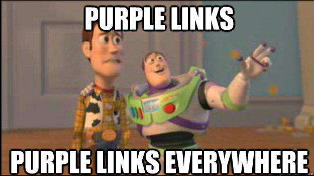 purple links purple links everywhere - Buzz