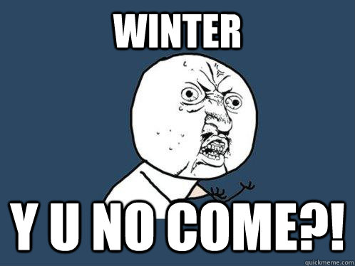 winter y u no come - Y U No