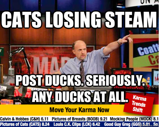 cats losing steam post ducks seriously any ducks at all - Mad Karma with Jim Cramer