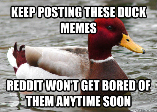 quickmeme - Malicious Advice Mallard