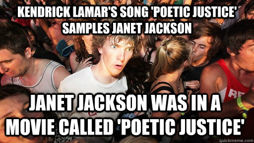 kendrick lamars song poetic justice samples janet jackson - Sudden Clarity Clarence