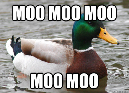 moo moo moo moo moo - Actual Advice Mallard