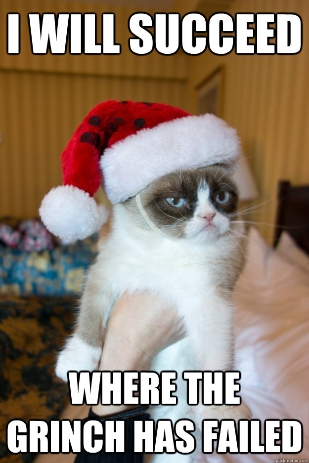 i will succeed where the grinch has failed -