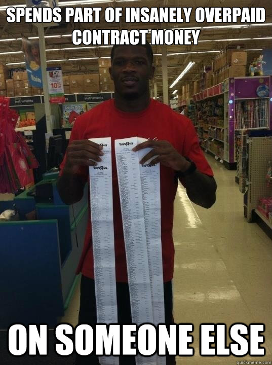spends part of insanely overpaid contract money on someone e -