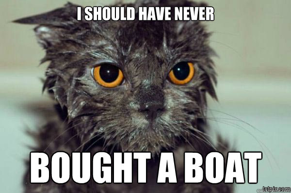 i should have never bought a boat -