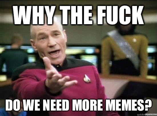 Why the fuck Do we need more memes - Annoyed Picard HD