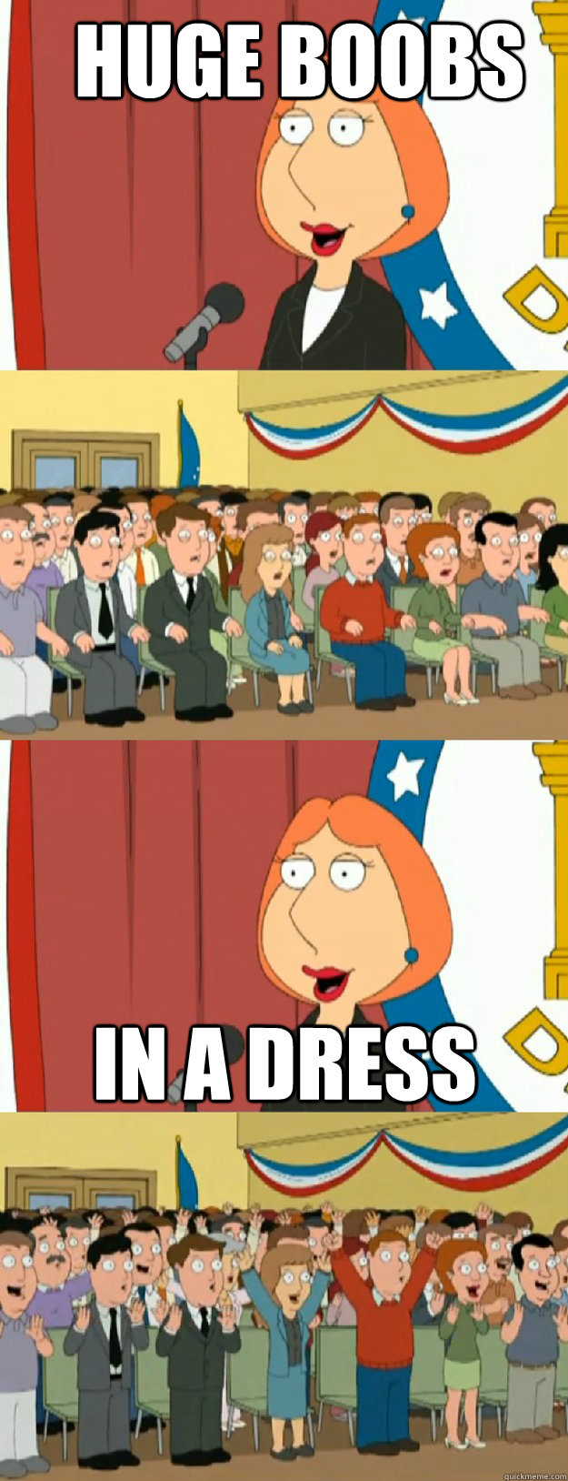 huge boobs in a dress - Lois Griffin