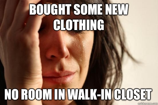 Bought some new clothing but my phone battery is at 5 - First World Problems