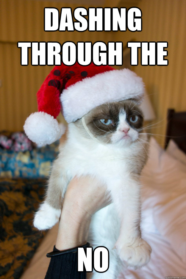 dashing through the no - Grumpy xmas