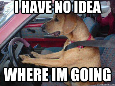 i have no idea where im going -