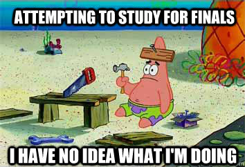 attempting to study for finals i have no idea what im doing - I have no idea what Im doing - Patrick Star