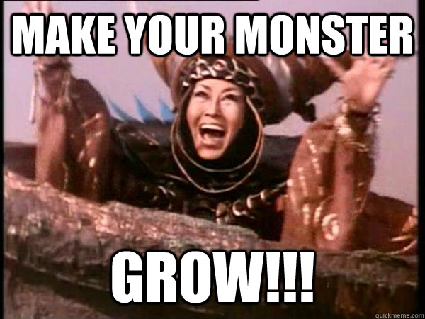 make your monster grow - Excited Rita