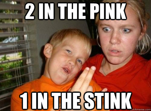 2 in the pink 1 in the stink - ShockerCoogs