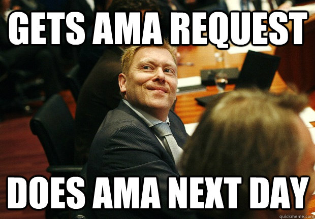 gets ama request does ama next day - Good Guy Jon Gnarr
